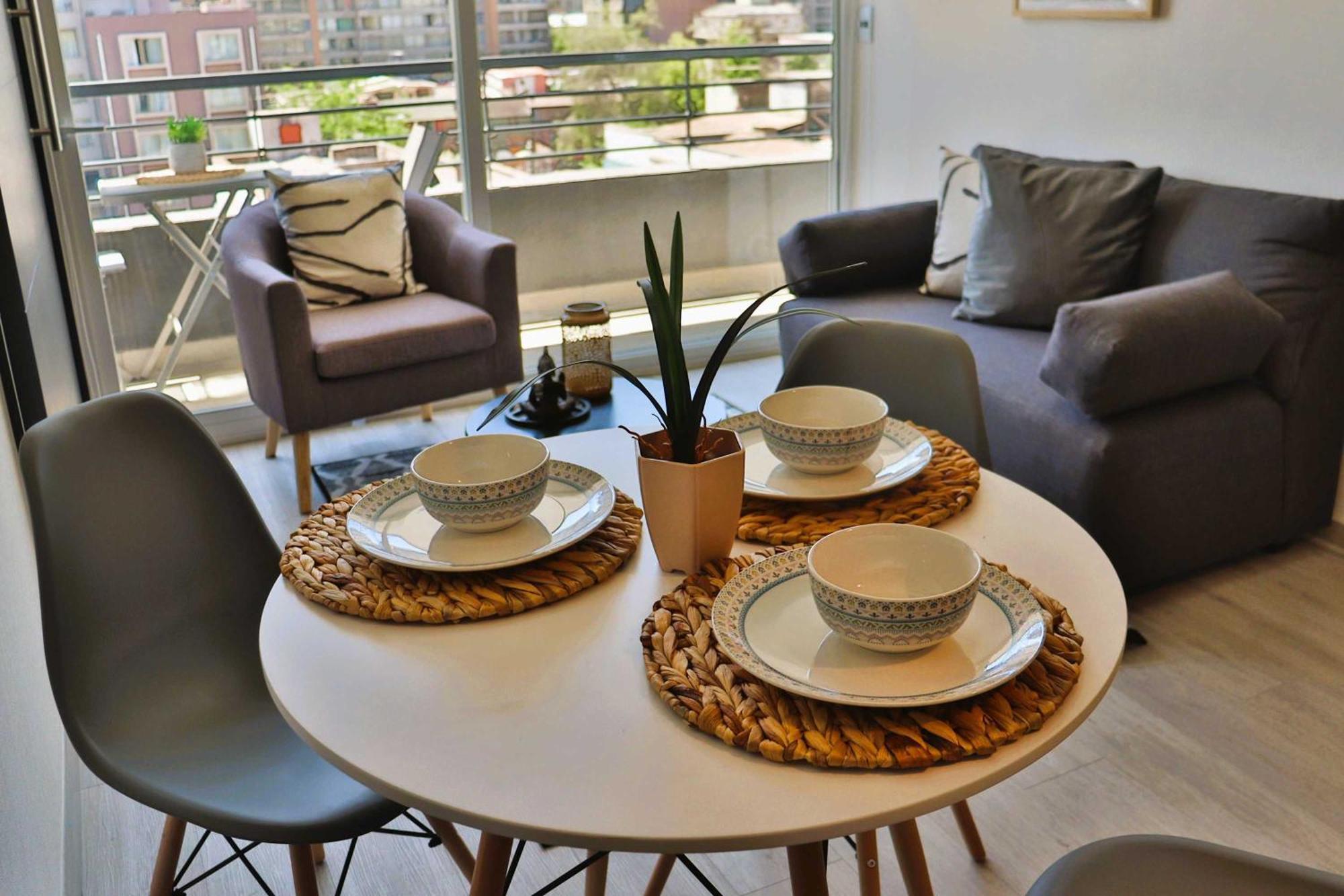 Hom L A Estrenar Depto 2d2b 3pax Estacionamiento Apartamento Santiago de Chile